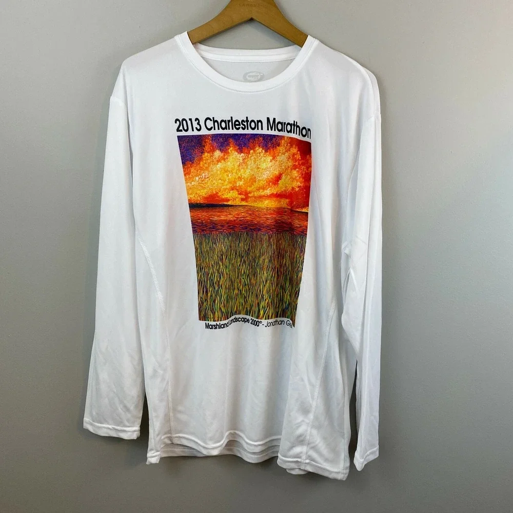 Charleston‎ Marathon 2013 Long Sleeve Shirt Running Vapor Womens XL Athletic NWT